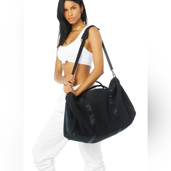 ALO Yoga Bags Alo Yoga Black Traverse Neoprene Large Duffle